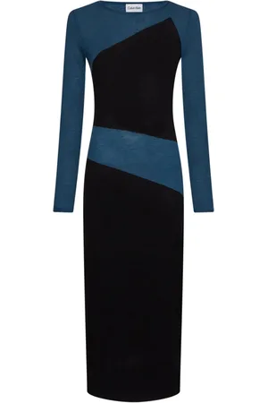 Calvin Klein Mujer, Vestidos, Azul, Talla: M