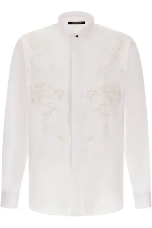 Roberto Cavalli Hombre, Camisas, Blanco, Talla: 3XL