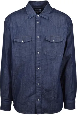 Dondup Hombre, Camisas, Azul, Talla: L