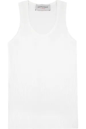 ERMANNO SCERVINO Mujer, Camisetas, Blanco, Talla: L