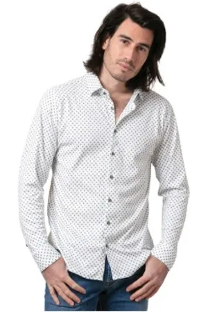 DESOTO Hombre, Camisas, Blanco, Talla: L
