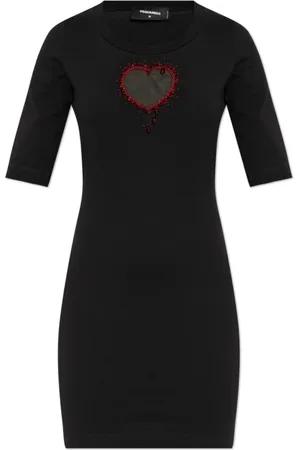 Dsquared2 Mujer, Vestidos, Negro, Talla: M