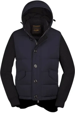 MOORER Hombre, Chaquetas, Azul, Talla: S