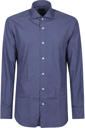 BARBA Hombre, Camisas, Azul, Talla: L