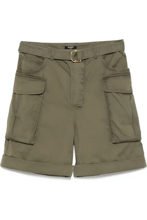 Balmain Hombre, Pantalones cortos, Verde, Talla: L