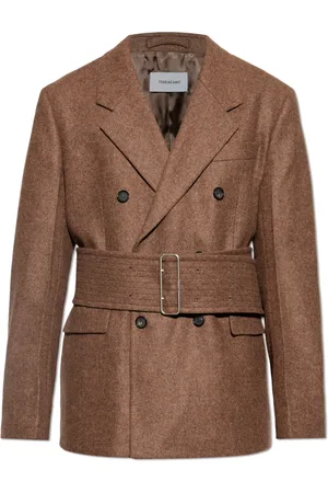 Salvatore Ferragamo Hombre, Abrigos, Marrón, Talla: M