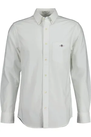 GANT Hombre, Camisas, Blanco, Talla: M