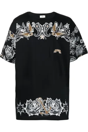 Etro Hombre, Camisetas, Negro, Talla: M