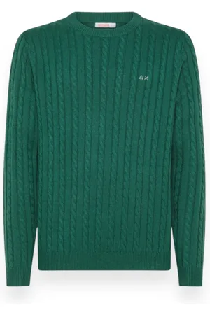 sun68 Hombre, Jerseys, Verde, Talla: S