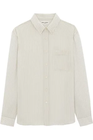 Saint Laurent Hombre, Camisas, Blanco, Talla: L