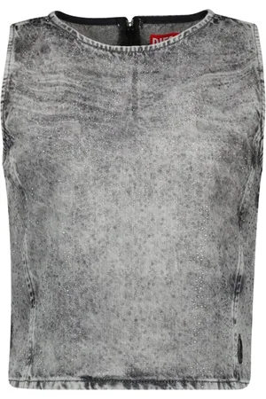 Diesel Mujer, Camisetas, Gris, Talla: S