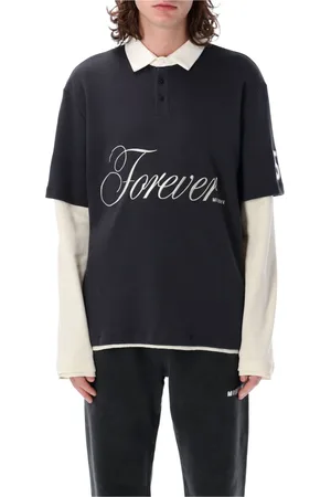 MISBHV Hombre, Camisetas, Negro, Talla: L