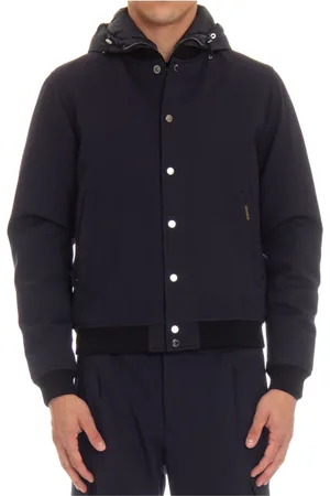 MOORER Hombre, Chaquetas, Azul, Talla: L