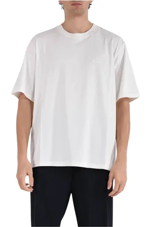 LANEUS Hombre, Camisetas, Blanco, Talla: M