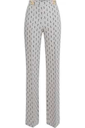 Elisabetta Franchi Mujer, Pantalones, Blanco, Talla: L