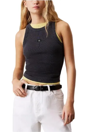 Calvin Klein Mujer, Camisetas, Negro, Talla: L