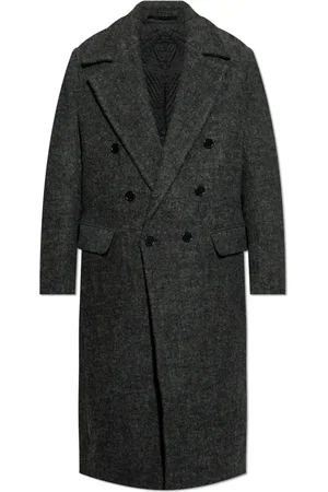 AllSaints Hombre, Abrigos, Gris, Talla: S
