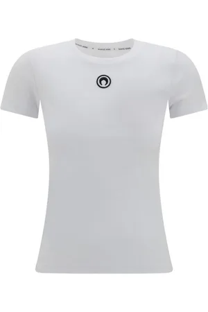 Marine Serre Mujer, Camisetas, Blanco, Talla: S
