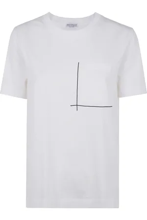 Brunello Cucinelli Mujer, Camisetas, Blanco, Talla: XL