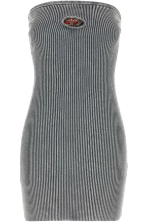 Diesel Mujer, Vestidos, Gris, Talla: M