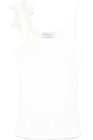 ERMANNO SCERVINO Mujer, Camisetas, Blanco, Talla: S