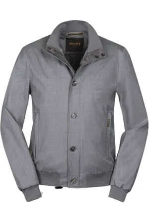 MOORER Hombre, Chaquetas, Gris, Talla: M