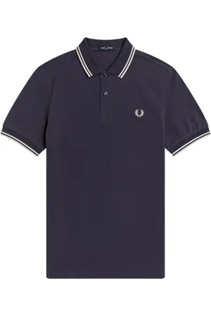 Fred Perry Hombre, Camisetas, Azul, Talla: S