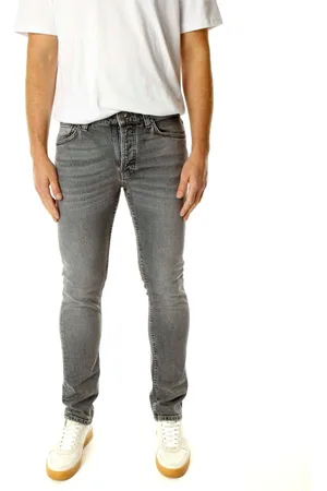 Nudie Jeans Hombre, Vaqueros, Gris, Talla: W33 L30