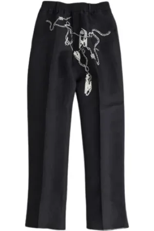 Burberry Hombre, Pantalones, Negro, Talla: S
