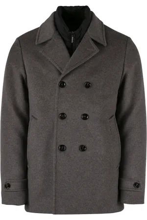 MOORER Hombre, Abrigos, Marrón, Talla: 2XL