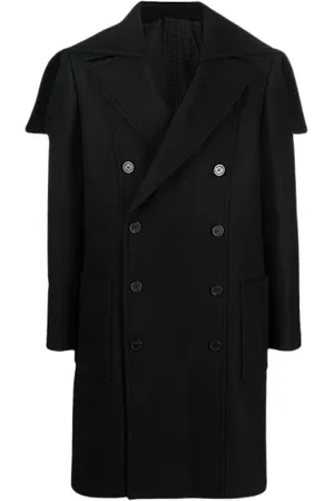 Balmain Hombre, Abrigos, Negro, Talla: L