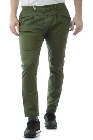 D.A. Daniele Alessandrini Hombre, Pantalones, Verde, Talla: W36