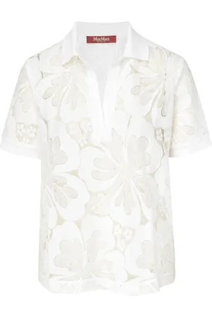 Max Mara Mujer, Camisetas, Blanco, Talla: L