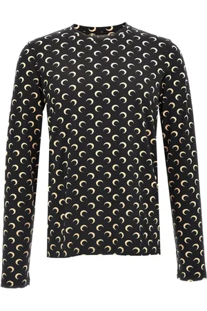 Marine Serre Hombre, Camisetas, Negro, Talla: L