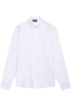GAS Hombre, Camisas, Blanco, Talla: M