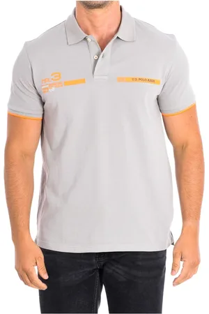 U.S. Polo Assn. Hombre, Camisetas, Gris, Talla: L