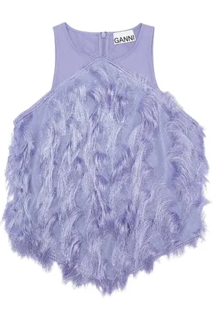 Ganni Mujer, Camisetas, Púrpura, Talla: S