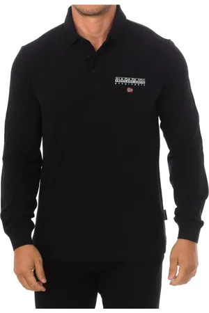 Napapijri Hombre, Camisetas, Negro, Talla: M