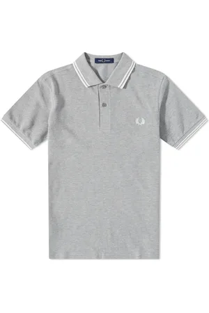 Fred Perry Hombre, Camisetas, Gris, Talla: 2XL