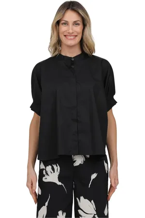 MEIMEIJ Mujer, Blusas y Camisas, Negro, Talla: S