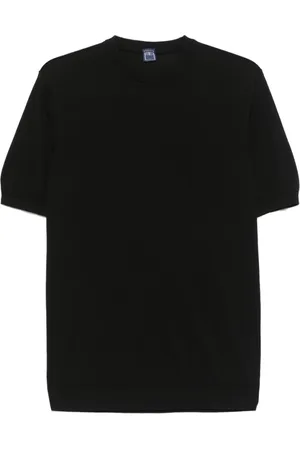 FEDELI Hombre, Camisetas, Negro, Talla: 2XL