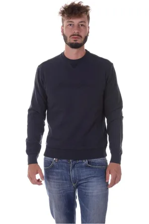 Emporio Armani Hombre, Sudaderas, Azul, Talla: S