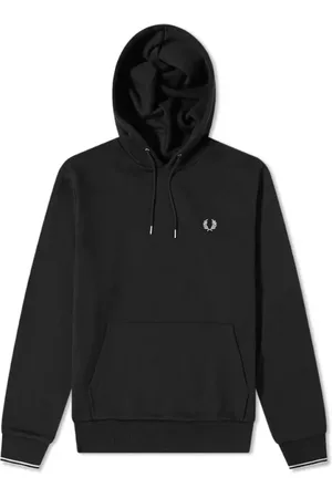 Fred Perry Hombre, Sudaderas, Negro, Talla: M