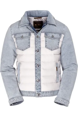 MOORER Hombre, Chaquetas, Azul, Talla: S