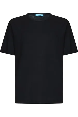 DRUMOHR Hombre, Camisetas, Negro, Talla: L