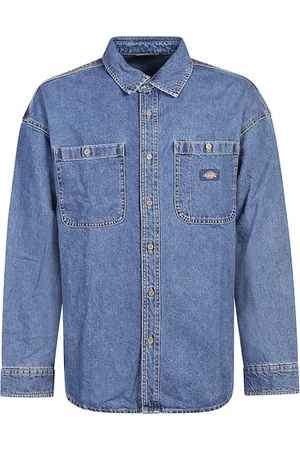 Dickies Hombre, Camisas, Azul, Talla: M