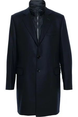 FAY Hombre, Abrigos, Azul, Talla: 3XL