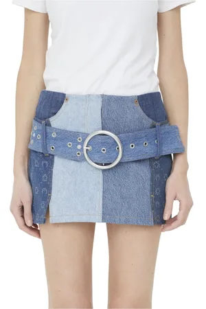 Marine Serre Mujer, Faldas, Azul, Talla: S