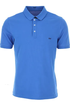 FAY Hombre, Camisetas, Azul, Talla: S