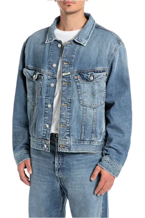 Replay Hombre, Chaquetas, Azul, Talla: S